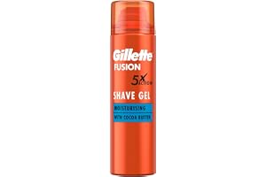 Gillette Fusion5 Ultra Moisturizing Rakgel 200ml, för en känsla av mjuk och len hud