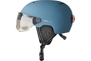 Cosmo Connected - Cosmo Fusion Premium - Casque Intelligent Vélo et Trottinette Taille Adulte, Homme et Femme - Détection des Chutes, Feux de Freinage Automatiques et Clignotants