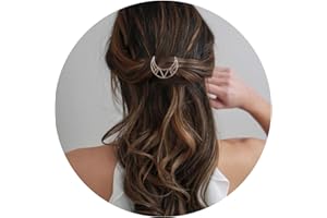 Cimenexe Böhmische Mondsichel Haarklammer Halbmond Haarnadel Geometrische Haarnadel Clips Gold Mond Kopfbedeckung Metall Dekorative Haarschmuck Schmuck Für Frauen Und Mädchen