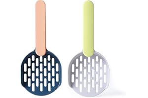 SSX SUOXU 2 Pcs Cat Litter Scoop, Durable ABS Plastic Cat Litter Scoop， Cat Litter Sifter Shovel Pet Cleanning Tool，Instantly Filter Cat Litter and Cat Feces Cleaning Pet Picker