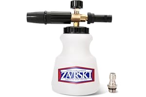 Zavrski Snow Foam Lance Cannon 1 Liter Adjustable Snow Foam Gun for Karcher K2 K3 K4 K5 K6 K7 Pressure Washer Accessories Car Foam Sprayer with 1/4'' Quick Connector