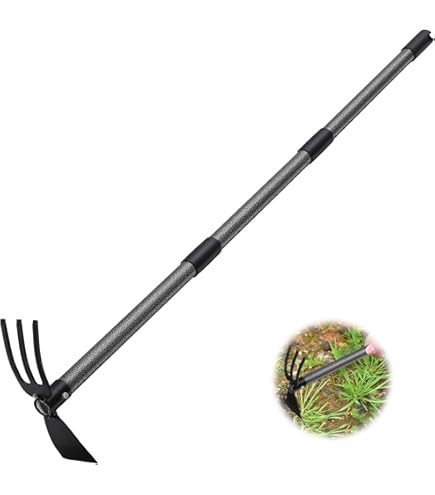 Zappa Da Giardino Con Manico Lungo 152cm - Per Diserbo, Scavo E Lavori Pesanti, Acciaio Al Carbonio - Foto 6