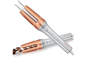 ‎SHEGLAM SHEGLAM Automatische Lockenstab 25mm mit Keramikbeschichtung, 3 Temperaturstufen (170-210°C), Schnellaufheizend – Selbstrotierender Lockenwickler für Locken