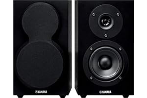 YAMAHA NS-BP150 Lautsprecher, 30 W, Schwarz – Lautsprecher (2-Wege, 2.0 Kanäle, mit Kabel, 30 W, 55-38000 Hz, schwarz)
