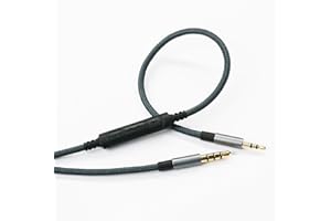 ABLET Cavo di ricambio audio maschio da 3,5 mm a 2,5 mm, compatibile con cuffie Bose oe2, oe2i, AE2, QC35,telecomando del volume e cavo per microfono in linea,compatibile con Samsung Galaxy, Huawei, Android