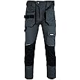 MS9 Mens Cargo Combat Slim Fit Stretch Spandex Elasticated Flexible Work Working Trouser Trousers Pants Jeans
