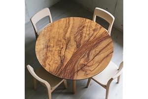 Nappe ronde Piashow Ø 48"(120cm) avec élastique, nappe élastique lavable pour l'extérieur, nappe ronde idéale pour 110cm-115cm (H)