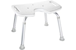 ‎RIDDER RIDDER Assistent A0050501 Bad-Hocker, Dusch-Hocker mit Hygieneausschnitt, weiß