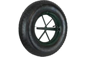 Linxor - Roue Gonflable pour brouette 36.5 x 8 cm - Axe 20 mm