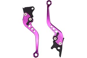 HXYIYG Kupplung Bremshebel 2 stücke Hohe Qualität Legierung Motorradbremsgriff Bunte CNC Motorradkupplung Bremshebelgriff Fit for Motorabänderung Brems Kupplungshebel (Color : Pink)