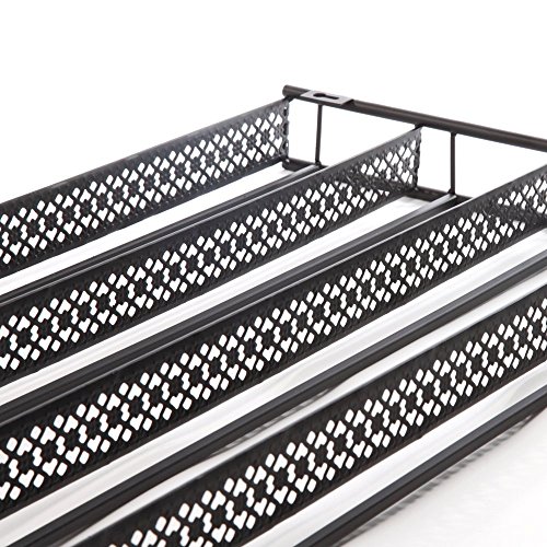Asvert Sechs Schichten Lagerregal DIY montiert 6 Regal Nail Polish Wall Rack Organizer hält 120 Flaschen Nagellack oder ätherische Öle (Schwarz) - 6