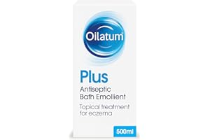 Oilatum Plus Antiseptic Emollient Bath Additive for Eczema and Dry Skin Conditions, Soothing and Hydrating Formula, Dermatologist Recommended Relief, 1 x 500ml