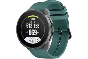 Hiseus Bracelet Compatible avec Suunto 9 Peak / 5 Peak, Bracelet de Remplacement Sport Silicone Compatible avec Suunto 9 Peak Pro/Vertical Bracelets de Montre