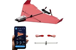 POWERUP 4.0 The Next-Generation Smartphone Controlled Paper Airplane Kit, RC Controlled. Simple to Fly with Autopilot & Gyro Stabilizer.