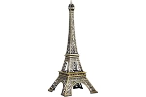 Anawakia Figura de torre Eiffel de metal arquitectónico modelo Torre Eiffel de viaje recuerdos decoración del hogar (altura 15 cm)