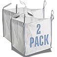 Airtech-UK New FIBC Bulk Bag Builders Garden Waste Heavy Duty Industrial polypropylene Material 1 Tonne TON Jumbo Bags Storage Sack Various Quantity (2)