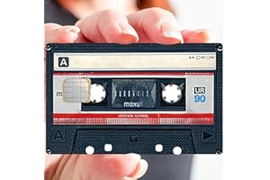 DECO-IDEES Sticker for bank card, US format, K7 AUDIO - Differentiate and decorate your bank card according to your desires