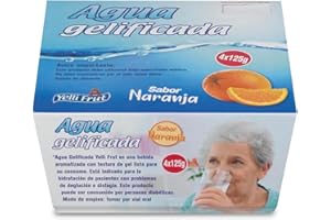 YELLI FRUT Eau gélifiée. Épaississant pour la dysphagie. Saveur fraise, en pot de 125 g. Lot de 6 x 4 = 24 pots. Saveurs eau gélifiée pour la dysphagie. Eau gélifiée pour une hydratation en toute sécurité.