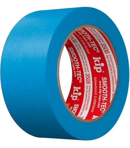 Kip 9 Rolls Of Tape 233-25 Fabric Masker, Masking Film With Fabric Tape, Adhesive Strips For Painting & Varnishing, Specially For Rough Surfaces, 2600 Mm X 17 M - View #3