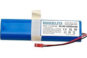 NUOGELIYA Ersatzakku für Medion MD 18500, 18501, 18600 Staubsauger Home Cleaner Heimroboter 14.4V 3200mAh Li-Ion