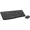 Logitech MK295 Silent Combinación de Teclado y Ratón Inalámbricos con SilentTouch, Seguimiento Óptico, Tecnología Inalámbrica