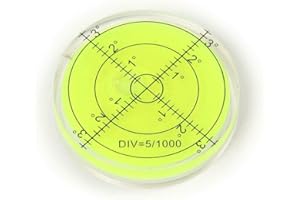 TASKAR Gran diana burbuja Espíritu Nivel 65 mm Circular Vial