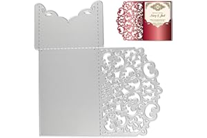 VINFUTUR Troqueles Scrapbooking para Tarjetas Sobres de Felicitación Invitación Troqueles Corte Metal Plantillas Troquelado Cutting Dies para Papel DIY Manualidad Boda Fiesta