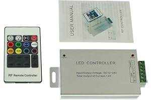 LUMONIC RGB LED RF 20Key Controller 12...24V 144W for Colour Changing Strips 4-Pin