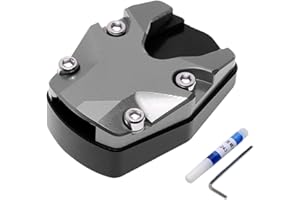 FNAEKIER Motorcycle Foot Side Stand Extension Pad, Motorcycle Pad Support Plate, Motorcycle Foot Plate Extender Accessories