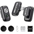 Hollyland Lark A1 Mini Duo Micro-Cravate sans Fil pour iPhone 15/16 & Android, 48 kHz / 24 Bits, Annulation de Bruit Intelligente à 3 Niveaux, Mini Microphone sans Fil pour Youtube, Podcast, Vlog