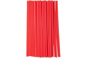 VORCOOL 75pcs Spoke Skins Motocross Spoke Wraps Rim Bike Spoke Protector Covers (Red)