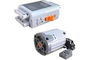 LELEOPODO Per Funzioni di Alimentazione Parti Building Block M L Motore AA Battery Box 2.4G Garway Telecomando Ricevitore Interruttore Corrente componente LED per Compatibile (GF06+G03)