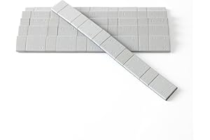 ZERINT WW-15SG60 (5 g + 10 g) x 5 Pesos Adhesivos 6 Tiras para Automóviles, Camiones, SUV, Motocicletas 6 Tiras,Contrapesos Pegajoso Gris 0.45KG