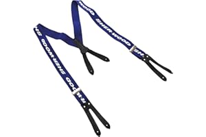 Sherwood Sher-Wood Hoseträger Pro Leder Junior Bretelles Cuir Mixte Enfant, Bleu