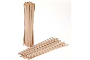 SLIVERDEW Lot de 100 touillettes à café en bois - 14 cm de long - Jetables - Pour thé, café, lait, jus - Pour bricolage