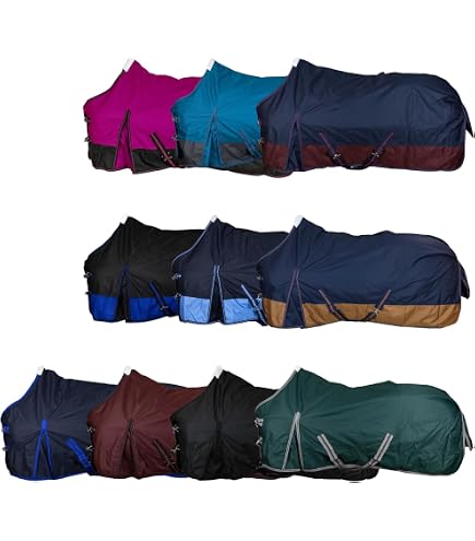 Outdoor Winterdecke Turnout 600D Highneck 100G Fulling Cobalt
