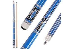 Teekerwang Billiards Short Pool Cue Stick, 48inch Billiard Cue Sticks, Table Pool Stick for Beginners, Hardwood Canadian Maple Pool Sticks for Billiard Table Sports