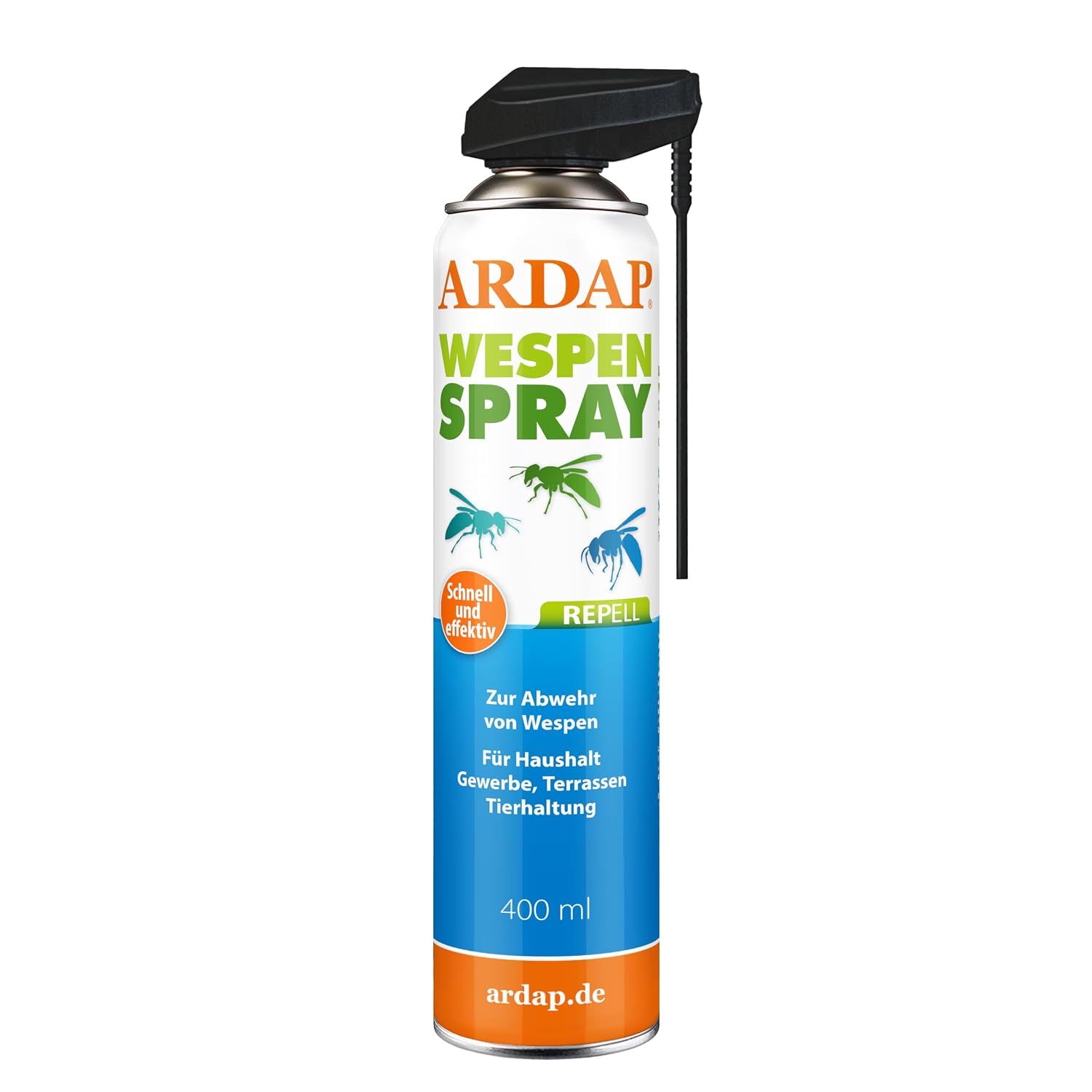 ARDAP Repell Wespenspray 400ml - Wespen vertreiben - Wespen Spray - Anti Wespen Outdoor - Wespenspray Sofortwirkung - Insektenspray Wespen - Spray gegen Wespen - Wirkt schnell & effektiv (PT19)