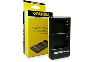 PATONA Chargeur Double pour EN-EL23, ENEL23, en EL23 Batterie Compatible avec Nikon Coolpix B700, P900, P900S, S810c, P610, P610S, P600