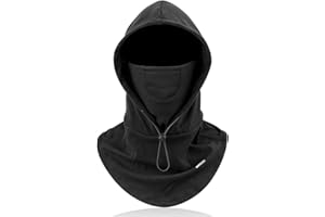 AYPOW Balaclava Ski Mask Windproof Winter Thermal Face Mask Unisex, Elastic Warm Soft Fleece Hood Breathable Face Cover Multifunction Ski Snood Men Women Neck Warmer Outdoor Sports Motorcycle Cycling