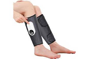 LAOBEN Leg Massager with Heating Function, Cordless Designed Calf Massager, 3 Levels, Adjustable Size, Massage Legs, Calf Muscles, Great Gift for Mum, Dad and Friends（one Pair）