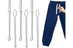 TINOALY 6pcs Clip Enfile-Corde, 2 Modèles Outil de Cordon pour Sweat à Capuche/Élastique/Ceinture/Shorts Survêtement Kit Couture à Insertion Rapide Enfilage Lisse pour Tailleurs Artisans Bricoleurs