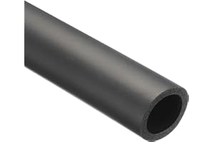 Rebower 25mm ID Pipe Insulation Tubing 5mm Thick Heat Preservation Foam Tube, [for Plumbing Freeze Protection Exercise Handle] - 35mm OD/3ft/Black