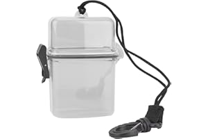 Changor Housse Étanche à Ceinture, Boîte de scellement de Kayak en Plastique Sac Étanche avec Sangle Fiable pour Petits Appareils Électroniques (Gris Transparent)