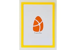 BLINKZ DECORATIONS Rainbow 20 Colours Range Modern Thin Picture Photo Poster Frame Decor A2 A3 A4 A5 Sizes (Yellow, A4)
