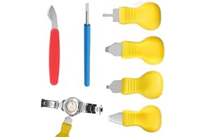 VTYTZZ Ensemble d'outils de réparation de montres 6 pièces,outil d'horloger, ensemble d'outils de réparation de montres,outil de changement de pile de montre, pour différentes tailles de montres-bracelets