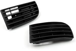 Artudatech Car Front Grill, Pair Replacement Grille Front Fog Light Grill Mesh Grilles Guard Cover for V W Golf MK5 2005-2008
