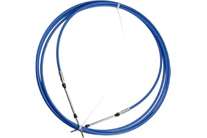 MACHSWON 1 câble d'accélérateur de 4,9 m 5 m 5 m type marin 3300/33C pour système de direction moteur Yamaha hors-bord bateau moteur bleu