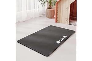 GIBZ Alfombra Comedero Absorbente para Perro Gato, Tapete para Comer de Diatomeas, Almohadilla Lavable Antideslizante, 35x50cm