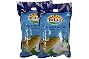 VEENAS Udaya Dosa Batter | Idli Batter 1KG |Wet Mix | Instant Rice Dosa Breakfast Mix | Pure Veg South Indian Breakfast Mix | 100% Natural Ingredients (Pack of 2)